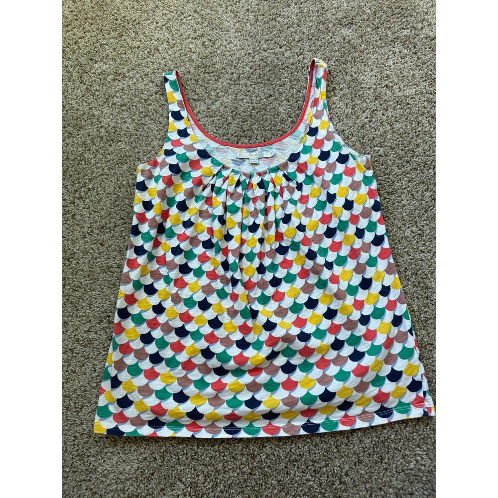 Boden Multicolor Scallop Print Sleeveless Blouse - Picture 2 of 9